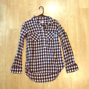 Merona Half Button Down Flannel